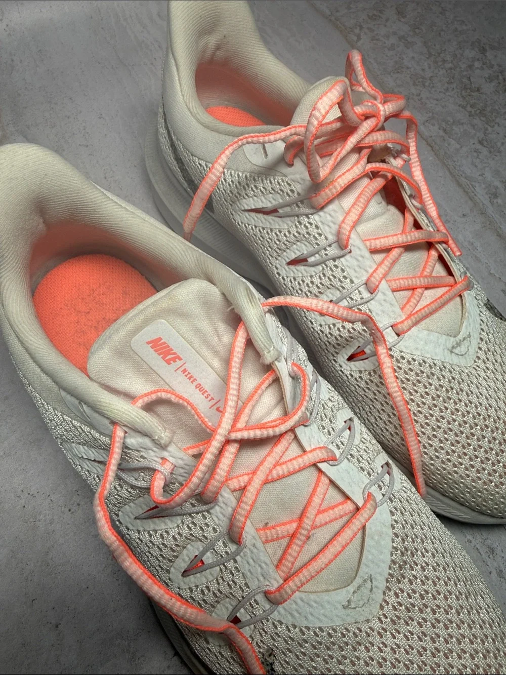 Nike Quest 2  Running Sneakers with Coral Accents - Picture 7 of 7